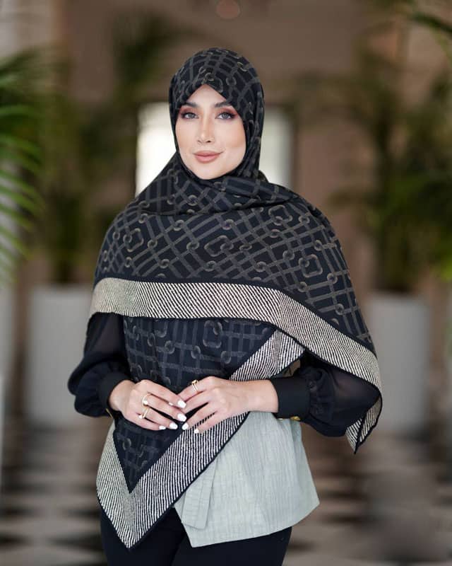 شال روسری زنانه نخی